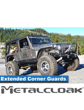 Przedluzone oslony naroznikow, para, LJ Wrangler, aluminium