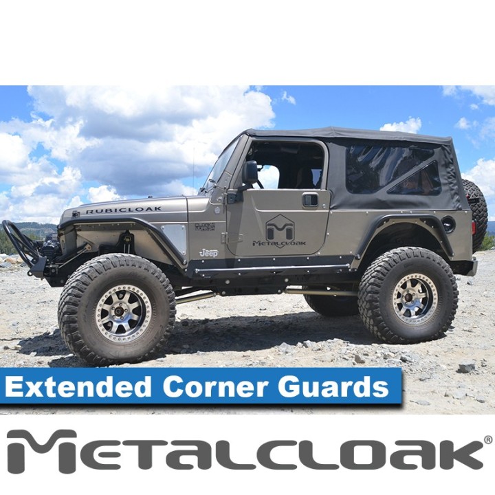 Przedluzone oslony naroznikow, para, LJ Wrangler, aluminium METALCLOAK - ujęcie 4