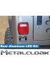 Lampy tylne LED niskoprofilowe, aluminium frezowane, Jeep CJ/YJ/TJ/LJ