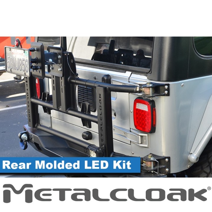 Lampy tylne LED niskoprofilowe, obudowa formowana, Jeep CJ/YJ/TJ/LJ METALCLOAK - ujęcie 2