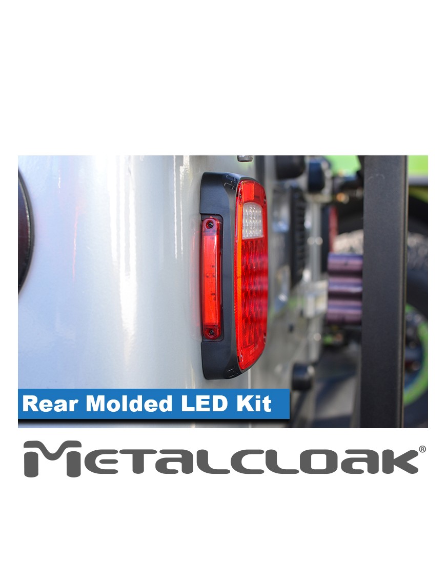 Lampy tylne LED niskoprofilowe, obudowa formowana, Jeep CJ/YJ/TJ/LJ