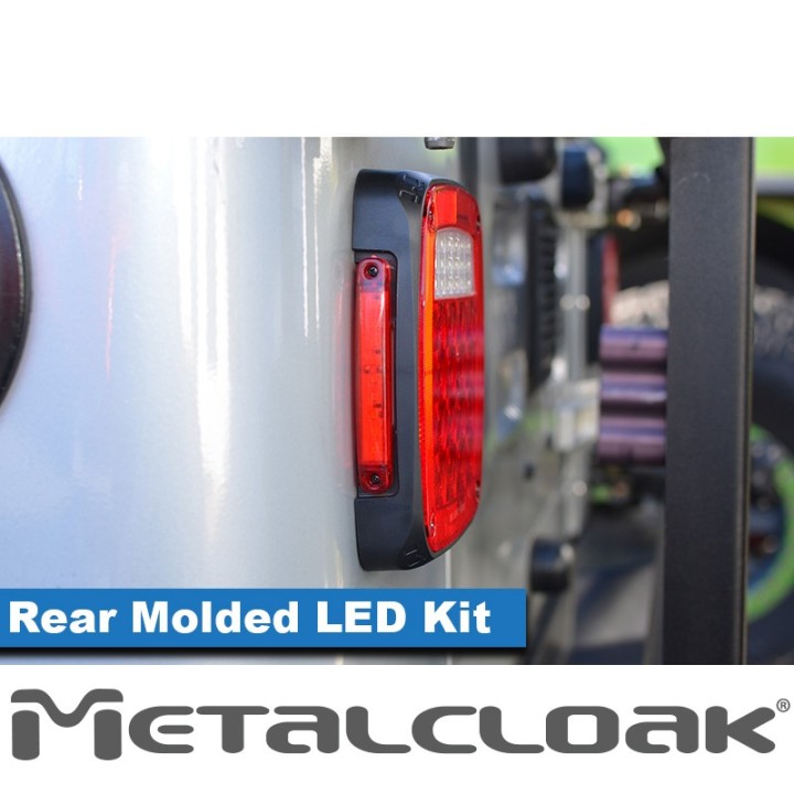 Lampy tylne LED niskoprofilowe, obudowa formowana, Jeep CJ/YJ/TJ/LJ METALCLOAK - ujęcie 3