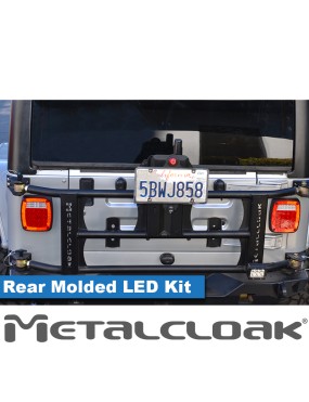 Lampy tylne LED niskoprofilowe, obudowa formowana, Jeep CJ/YJ/TJ/LJ