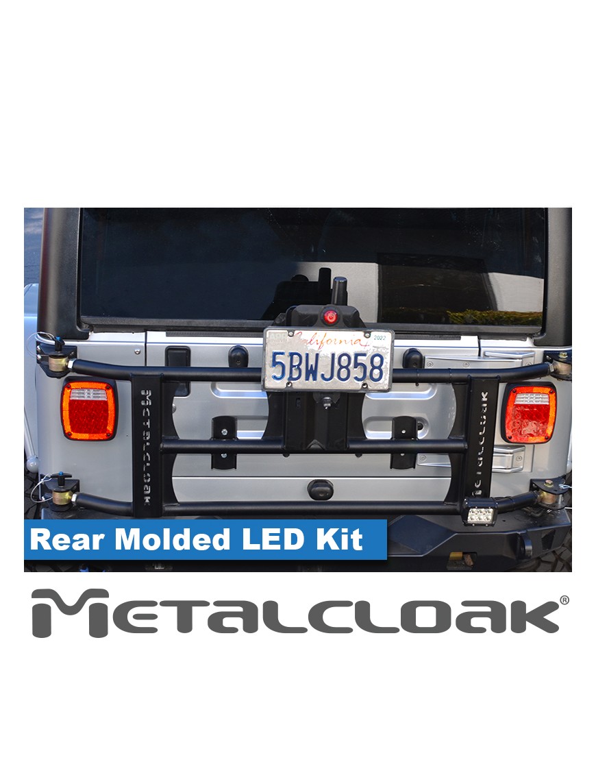 Lampy tylne LED niskoprofilowe, obudowa formowana, Jeep CJ/YJ/TJ/LJ