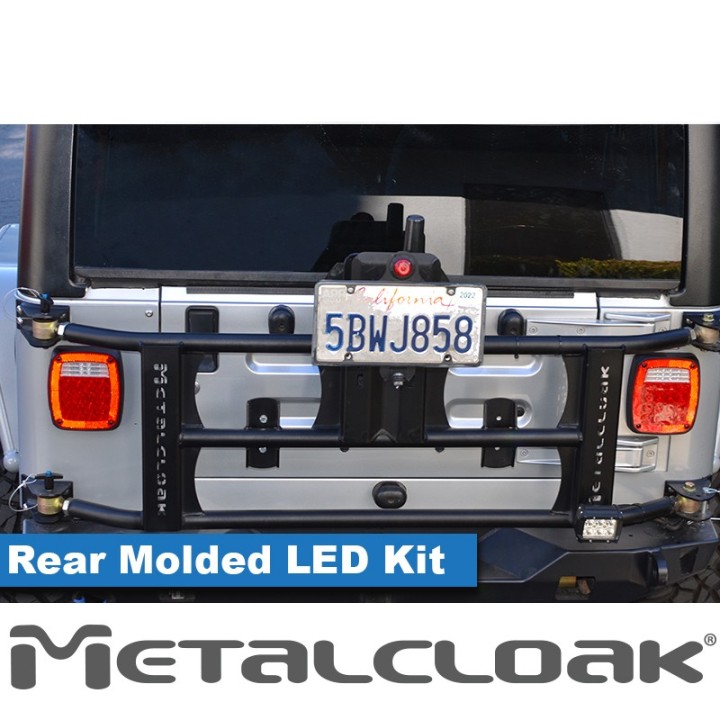 Lampy tylne LED niskoprofilowe, obudowa formowana, Jeep CJ/YJ/TJ/LJ METALCLOAK - ujęcie 4