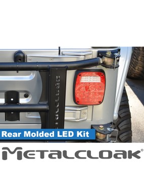 Lampy tylne LED niskoprofilowe, obudowa formowana, Jeep CJ/YJ/TJ/LJ