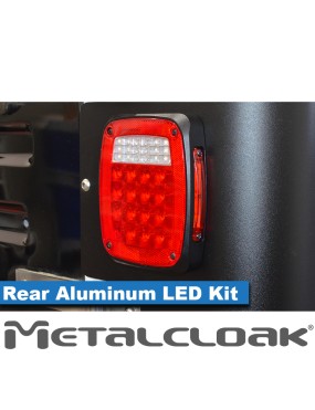 Lampy tylne LED niskoprofilowe, aluminium frezowane, Jeep CJ/YJ/TJ/LJ