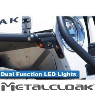 Lampa obrysowa LED dwufunkcyjna, obrys i kierunkowskaz, TJ/LJ METALCLOAK - ujęcie 2