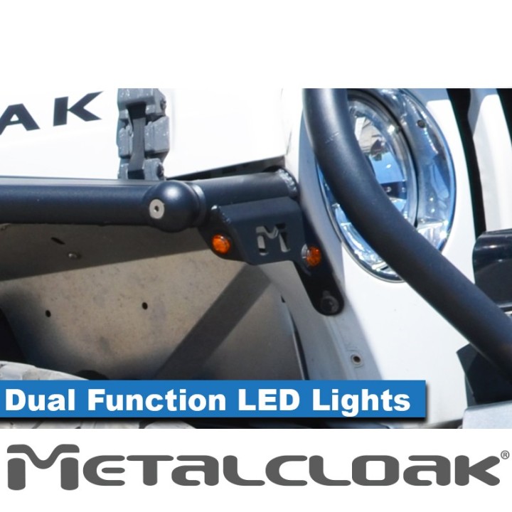 Lampa obrysowa LED dwufunkcyjna, obrys i kierunkowskaz, TJ/LJ METALCLOAK - ujęcie 2