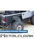 Przedluzone oslony naroznikow, para, TJ Wrangler, aluminium
