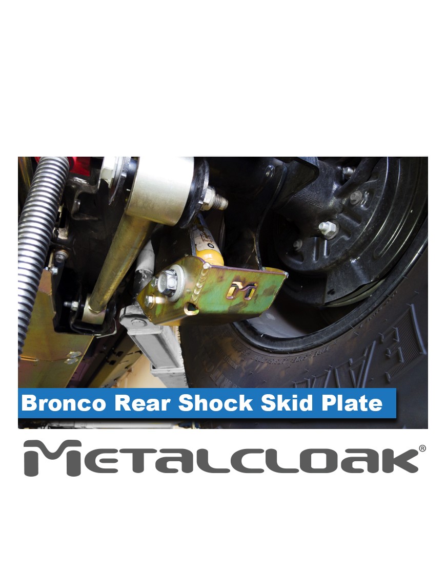 Oslony dolnych mocowan amortyzatorow tylnych, para, Ford Bronco 6G