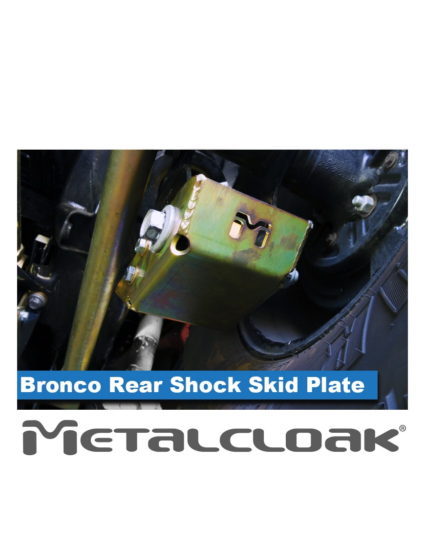 Oslony dolnych mocowan amortyzatorow tylnych, para, Ford Bronco 6G