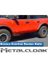 Progi Overline mocowane do ramy, 4-drzwiowy, czarna powloka proszkowa, Ford Bronco 6G