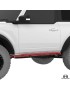 Progi Overline mocowane do ramy, 2-drzwiowy, czarna powloka proszkowa, Ford Bronco 6G