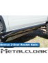 Progi Overline mocowane do ramy, 2-drzwiowy, czarna powloka proszkowa, Ford Bronco 6G