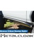 Progi Overline mocowane do ramy, 2-drzwiowy, czarna powloka proszkowa, Ford Bronco 6G