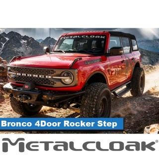 Stopien do progow Overline, 4-drzwiowy, czarna powloka proszkowa, Ford Bronco 6G METALCLOAK - ujęcie 2