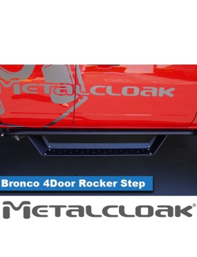 Stopien do progow Overline, 4-drzwiowy, czarna powloka proszkowa, Ford Bronco 6G