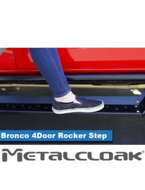 Stopien do progow Overline, 4-drzwiowy, czarna powloka proszkowa, Ford Bronco 6G