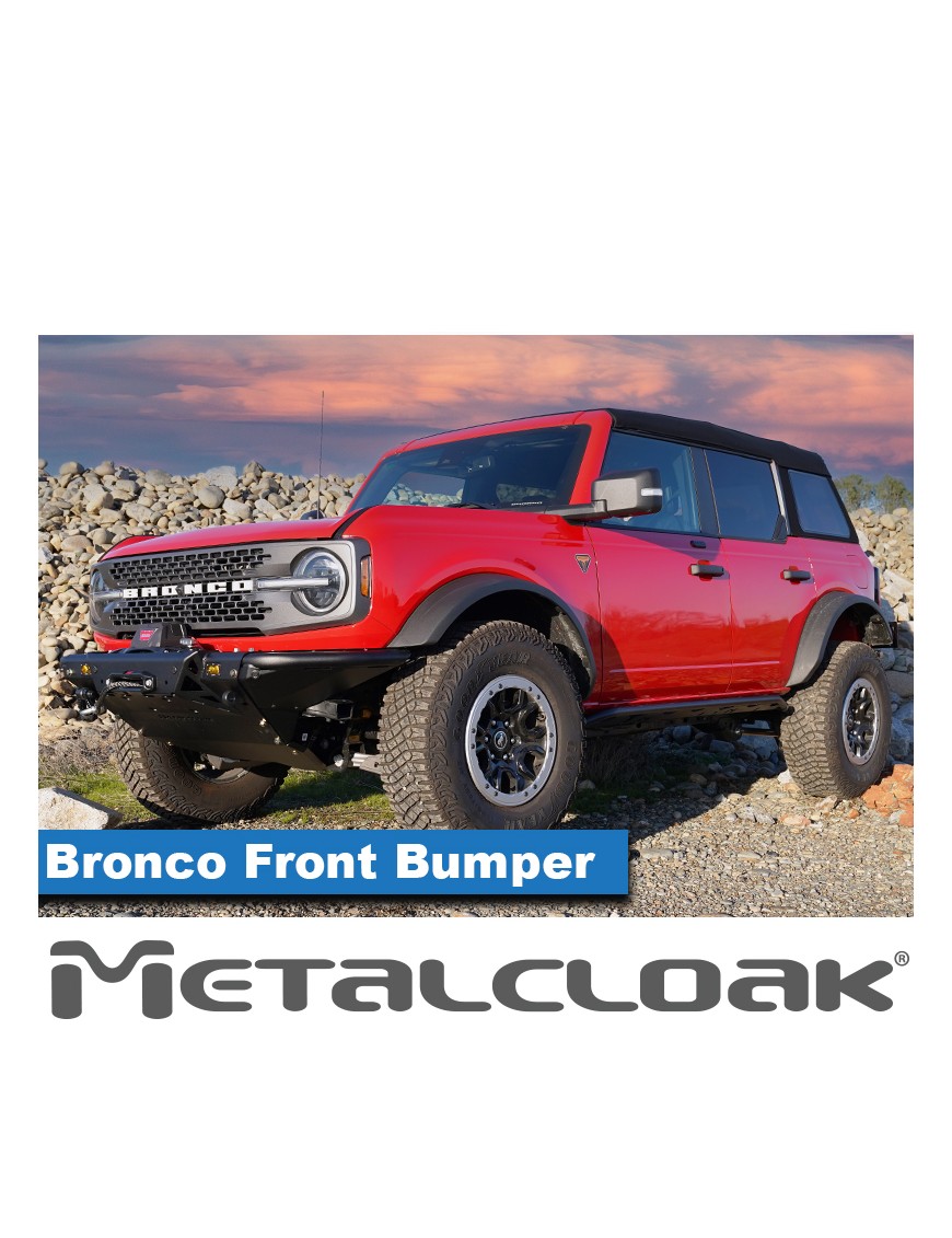 Zderzak przedni, wersja pod wyciagarke, Ford Bronco 6G