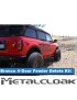Zestaw Fender Delete, przod i tyl, 4-drzwiowy, czarna powloka proszkowa, Ford Bronco 6G