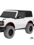 Zestaw Fender Delete, przod i tyl, 2-drzwiowy, czarna powloka proszkowa, Ford Bronco 6G