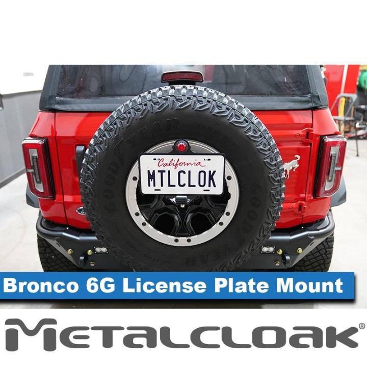 Mocowanie tablicy rejestracyjnej z trzecim swiatlem stop, Ford Bronco 6G METALCLOAK - ujęcie 3