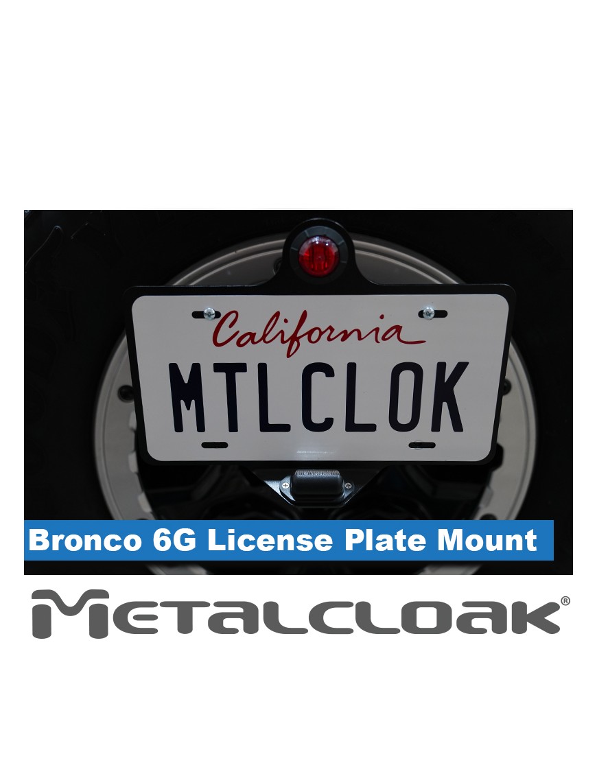 Mocowanie tablicy rejestracyjnej z trzecim swiatlem stop, Ford Bronco 6G