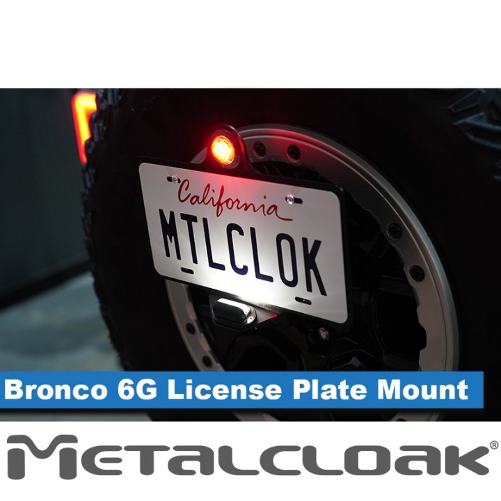 Mocowanie tablicy rejestracyjnej z trzecim swiatlem stop, Ford Bronco 6G METALCLOAK - ujęcie 6