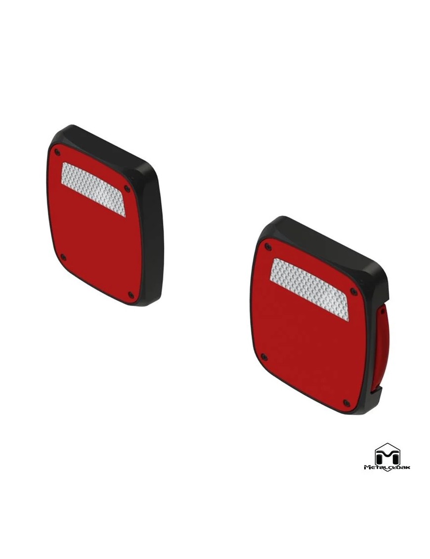 Lampy tylne LED niskoprofilowe, obudowa formowana, Jeep CJ/YJ/TJ/LJ