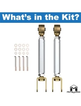 Wahacze aluminiowe z podwojna regulacja, gorne przednie, para, TJ/LJ/XJ