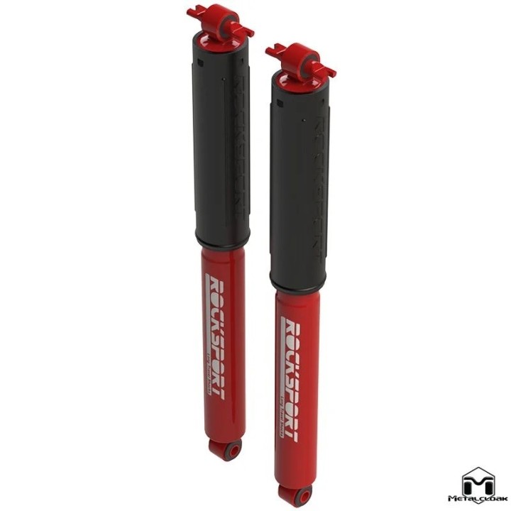 Amortyzatory RockSport RED Long Travel tylne, para, TJ/LJ METALCLOAK