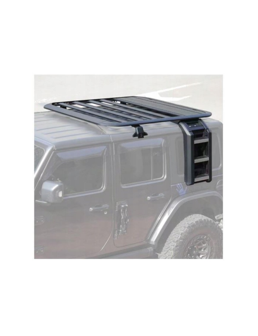 Bagażnik Platforma Aluminiowa z Drabinką Teleskopową Wrangler JL 2D