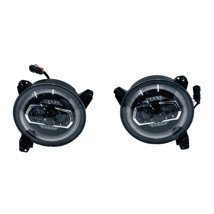 Reflektory LED 9″ Wrangler JL / Gladiator, para – Nomadtech - ujęcie 3