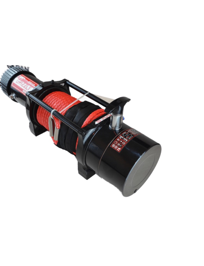 Wyciągarka Grizzly 12000 lbs 72.5:1 syntetyk, Air Free Spool