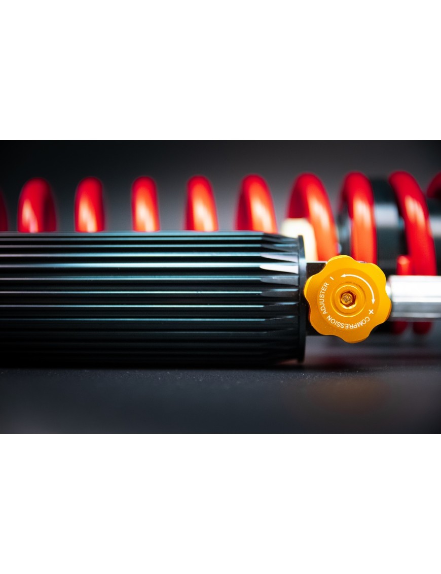 Amortyzator coilover NOMADTECH 16" / 2,5" ze zbiornikiem i regulacją kompresji