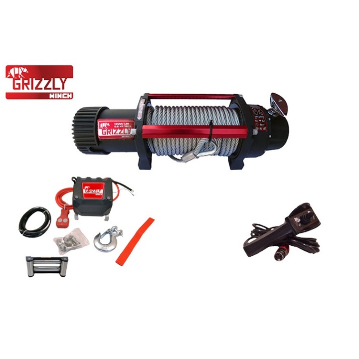 Wyciągarka Grizzly Winch 13000 lbs 150:1 lina stalowa 12V Nomadtech - ujęcie 2