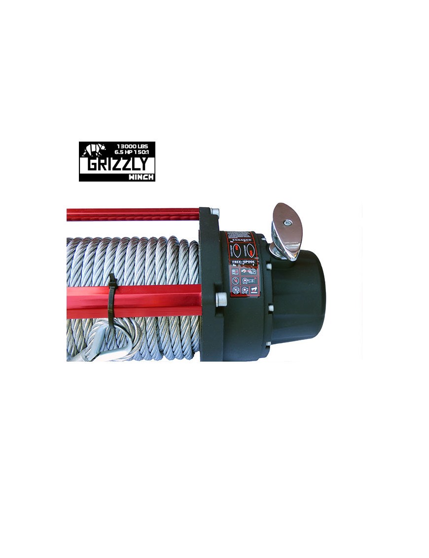 Wyciągarka Grizzly Winch 13000 lbs 150:1 lina stalowa 12V