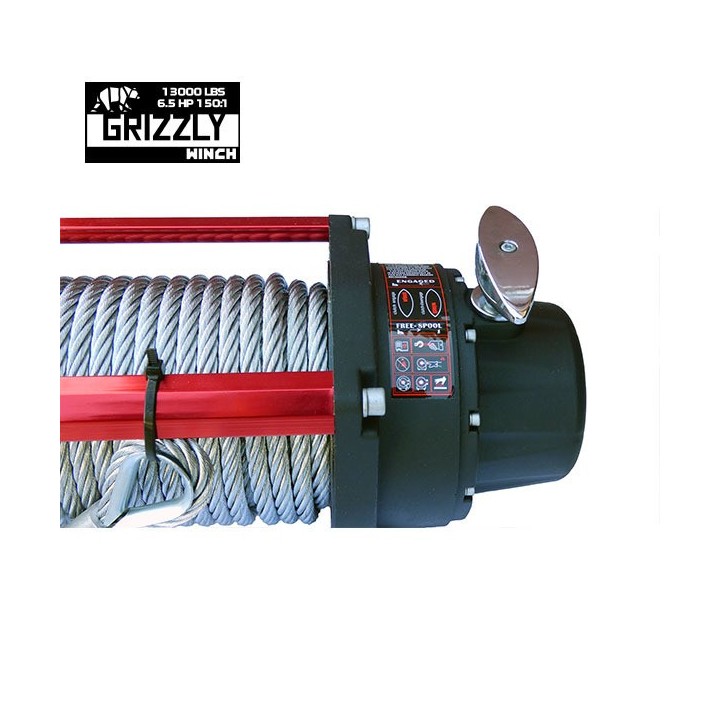Wyciągarka Grizzly Winch 13000 lbs 150:1 lina stalowa 12V Nomadtech - ujęcie 5