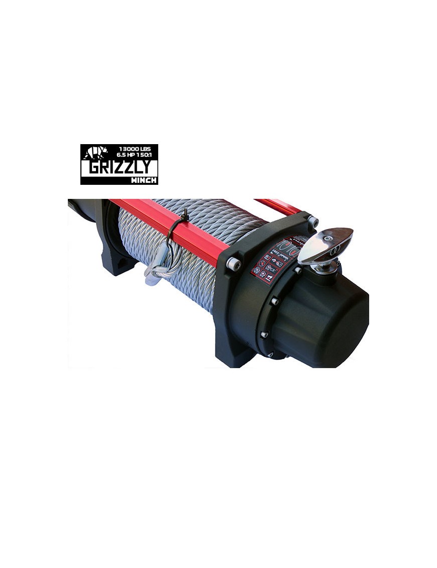 Wyciągarka Grizzly Winch 13000 lbs 150:1 lina stalowa 12V