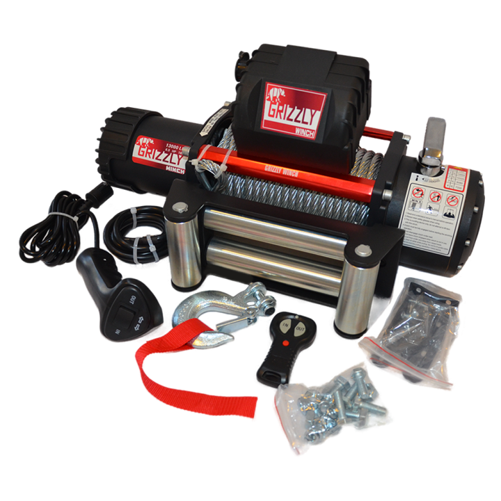 Wyciągarka Grizzly Winch 13000 lbs 180:1 lina stalowa IP68 Nomadtech - ujęcie 2