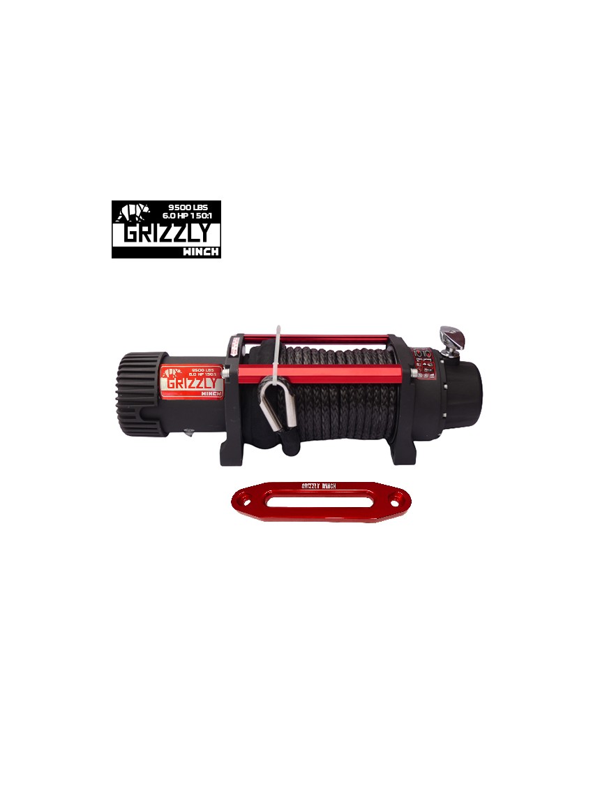 Wyciągarka Grizzly Winch 9500 lbs 150:1 lina syntetyczna