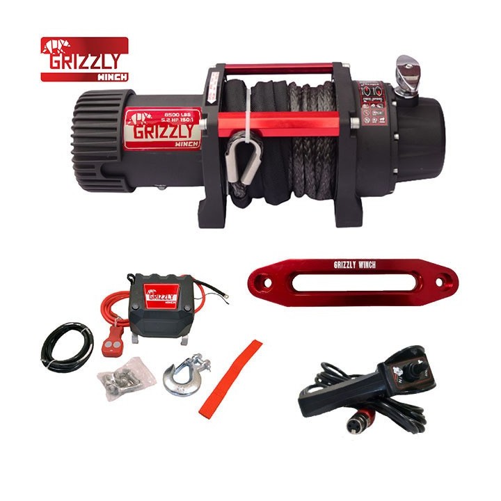 Wyciągarka Grizzly Winch 8500 lbs 150:1, lina syntetyczna Nomadtech - ujęcie 2