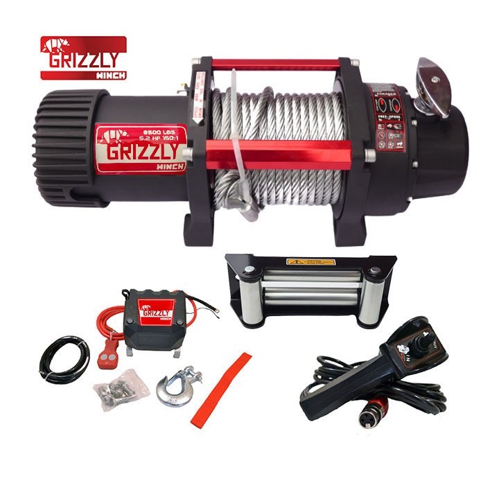 Wyciągarka Grizzly Winch 8500 lbs 150:1, lina stalowa Nomadtech - ujęcie 2