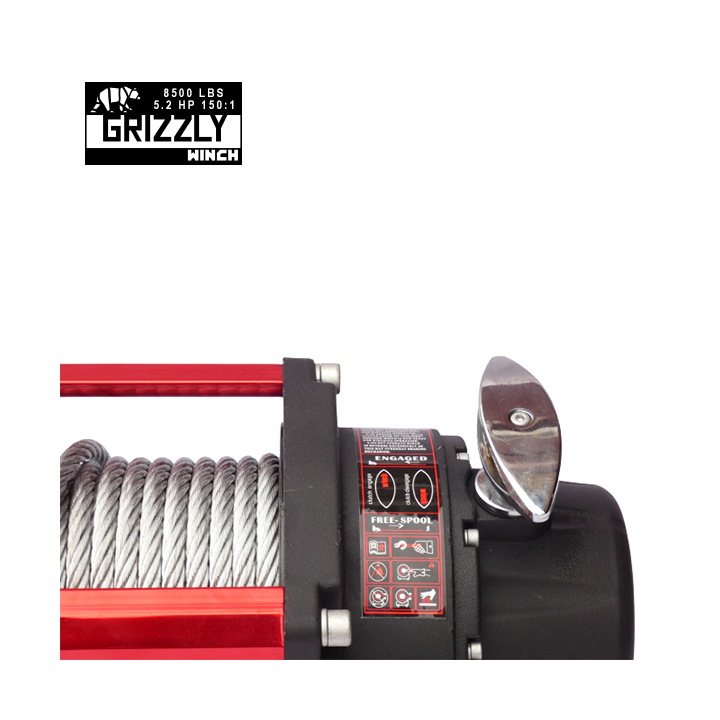 Wyciągarka Grizzly Winch 8500 lbs 150:1, lina stalowa Nomadtech - ujęcie 5