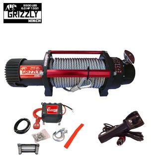 Wyciągarka Grizzly Winch 9500 lbs 150:1 lina stalowa 12V Nomadtech - ujęcie 2