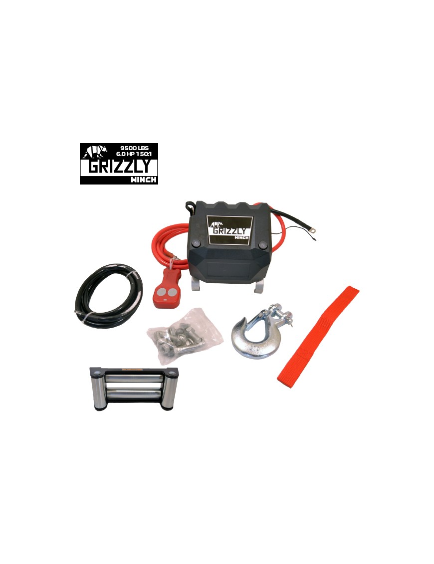 Wyciągarka Grizzly Winch 9500 lbs 150:1 lina stalowa 12V