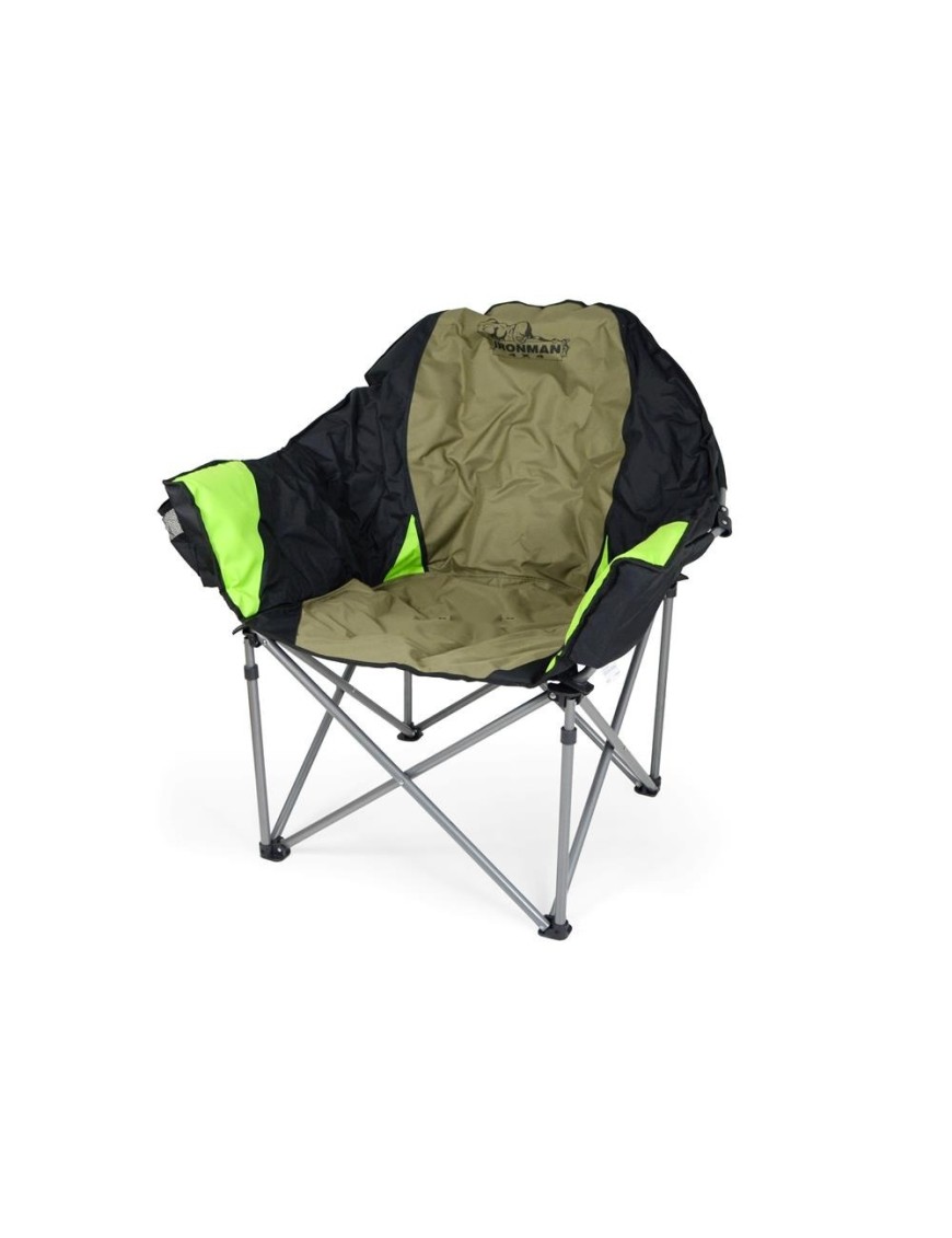 Krzesło turystyczne Ironman 4x4 Deluxe Lounge, nośność 150 kg