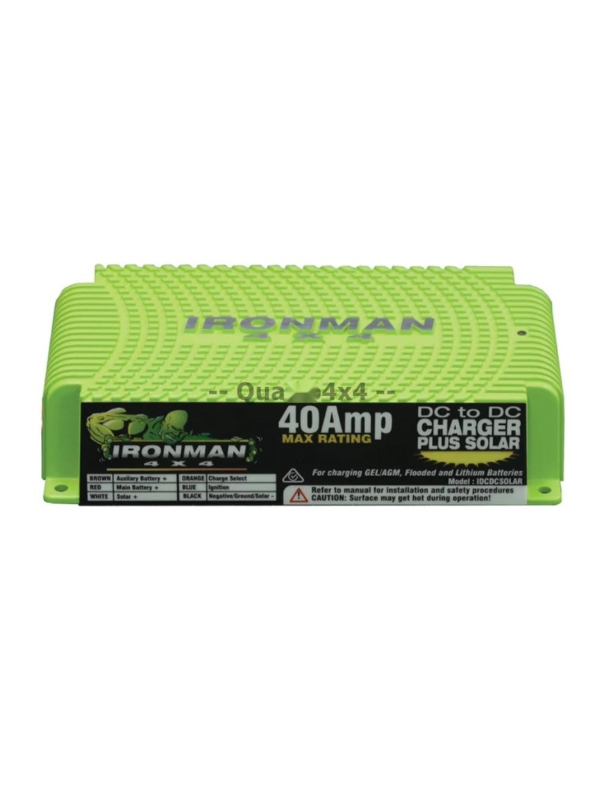 Ładowarka DC-DC Ironman 4x4 40 A z wejściem solarnym MPPT, 12 V