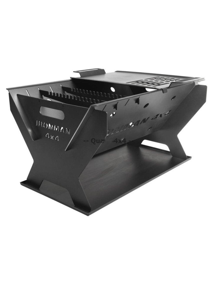 Zestaw ogniskowy Ironman 4x4: palenisko Portable Fire Pit i rożen elektryczny